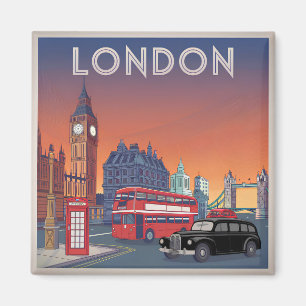 Aimant Londres vintage