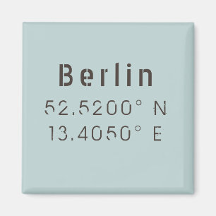 Aimant Longitude de la Latitude de Berlin