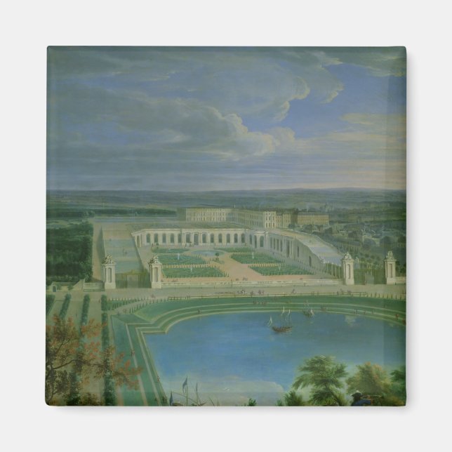 Aimant L'Orangerie et le Château de Versailles, 1696 (Devant)