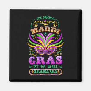 Aimant L'original Mardi Gras Mobile Alabyma 1703