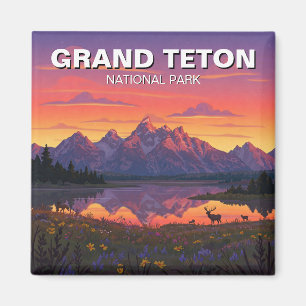 Aimant L'orignal dans le parc national de Grand Teton