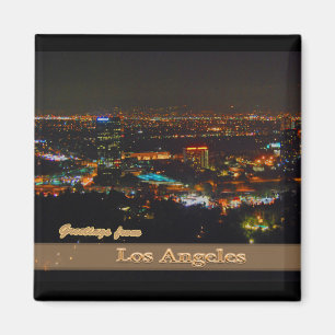 Aimant Los Angeles la nuit de la commande de Mulholland