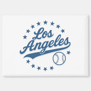 Aimant Los Angeles Vintage Baseball Logo Design - Classic