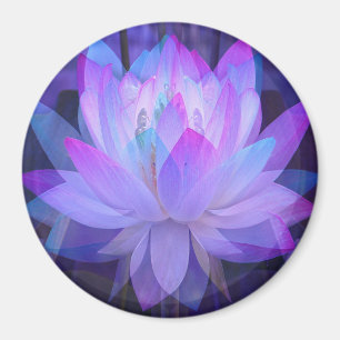 Aimant Lotus en bleu...