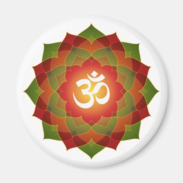 Aimant Lotus Om Design (Devant)