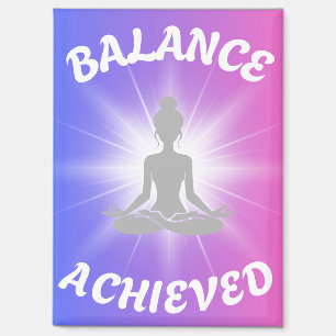 Aimant Lotus Pose Équilibré Bicolore