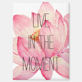 Aimant Lotus rose vivent dans le moment
