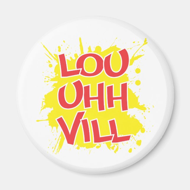 Aimant Louisville, Kentucky Lou Euh Ville Louie Ville KY (Devant)