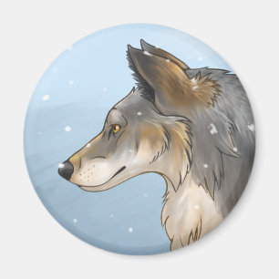 Aimant Loup du Nord-Ouest
