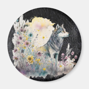 Aimant Loup faunique
