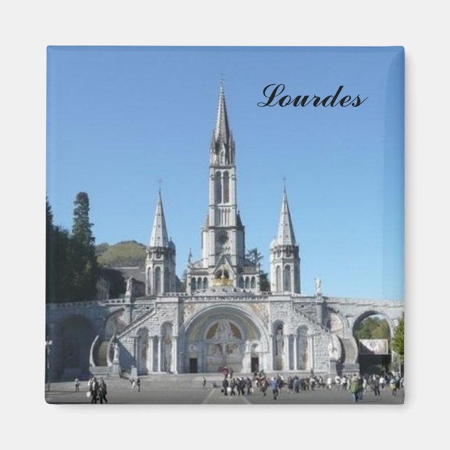 Aimant Lourdes - basilica - basilique - France (Devant)
