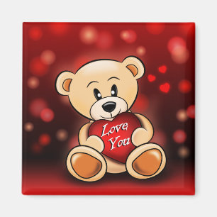 Aimant L'ourson t'aime