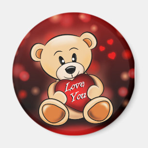 Aimant L'ourson t'aime Magnet