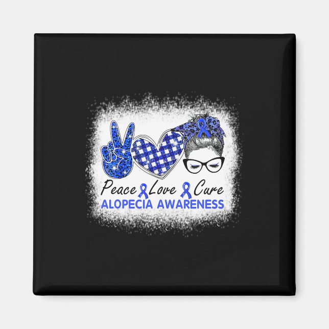 Aimant Love Cure Femmes Alopecia Sensibilisation (Devant)