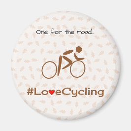 Aimant Love cyclisme peraonalized légende brun