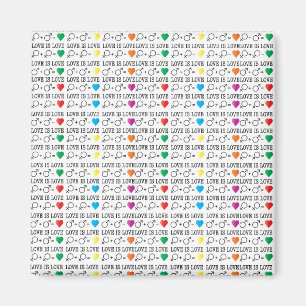 Aimant LOVE est LOVE égalité citation dans les couleurs a