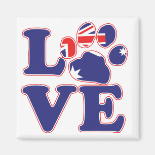 Aimant Love-From-Australia-Paw-Print