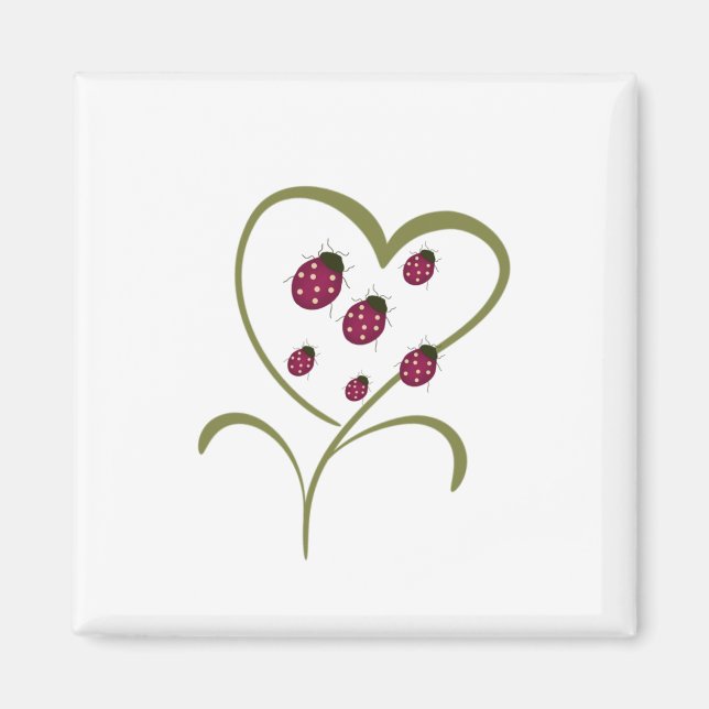 Aimant Love Ladybugs (Devant)