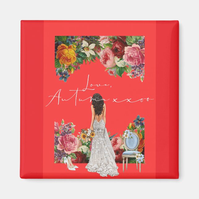 Aimant Love Letter Design - Love, Autumn xxoo (Devant)