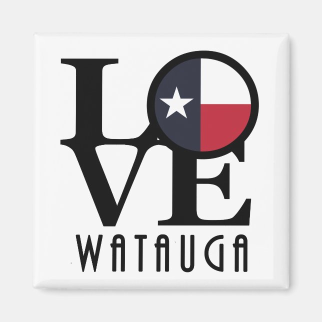 Aimant LOVE Watauga TX (Devant)
