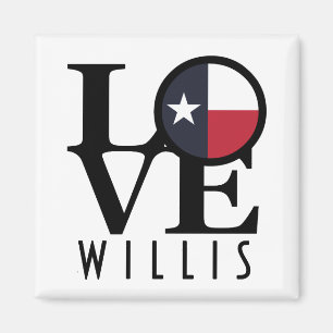 Aimant LOVE Willis Texas