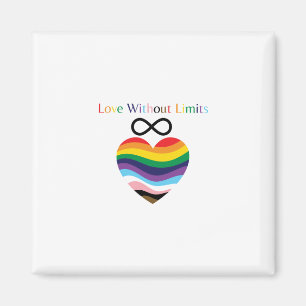 Aimant Love Without Limits – Rainbow Heart with Infinity