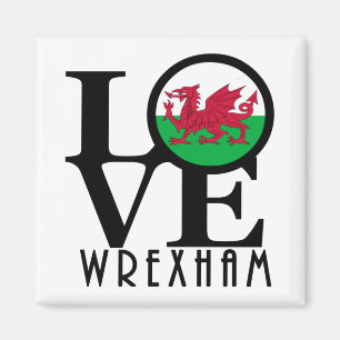 Aimant LOVE Wrexham Wales