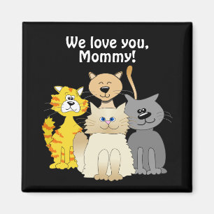 Aimant Love You Cat Maman Beaucoup de mignons chats en de