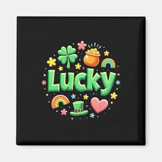 Aimant Lucky Charm Patricks Day Pot Of Gold Irish Shamroc