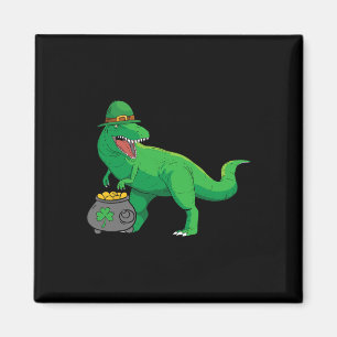Aimant Lucky Dino-saur St Patricks Day Drôle T-rex Irland