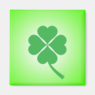 Aimant Lucky Four Leaf Shamrock Design-87906