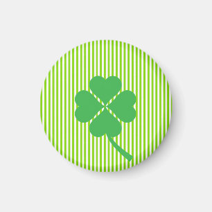 Aimant Lucky Four Leaf Shamrock Design-87906
