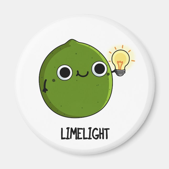 Aimant Lueur de citron vert Funny Fruit Lime Pun (Devant)