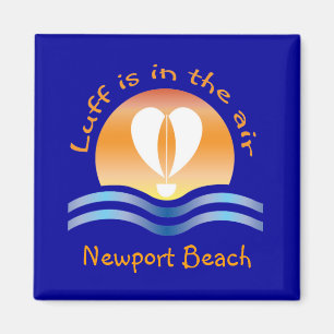 Aimant Luffers Sunset_Luff est dans la plage de Newport