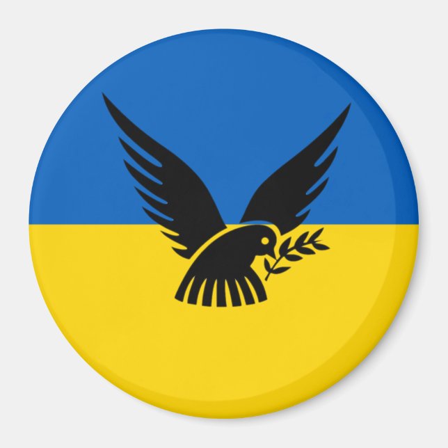 Aimant L'Ukraine soutient . Je suis avec l'Ukraine ! ! !  (Devant)