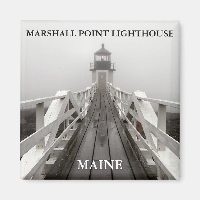 Aimant Lumière de Marshall Point, Port Clyde Maine (Devant)