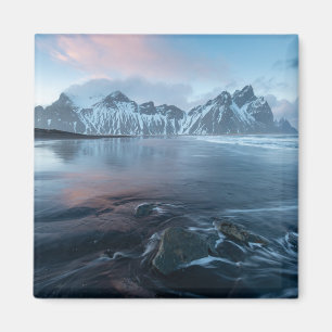 Aimant Lumière extraordinaire en Islande   Stokksnes,