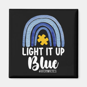 Aimant Lumière It Up Blue Rainbow Sensibilisation sur l'a