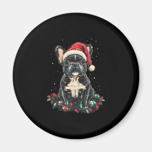 Aimant Lumières de Noël Bouledogue Français Cadeaux Chien