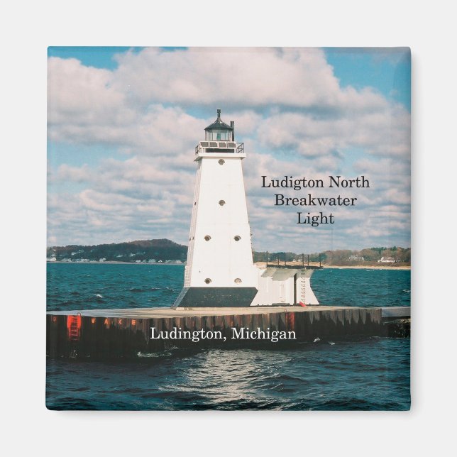 Aimant lumineux de brise-vent du nord de Ludington (Devant)