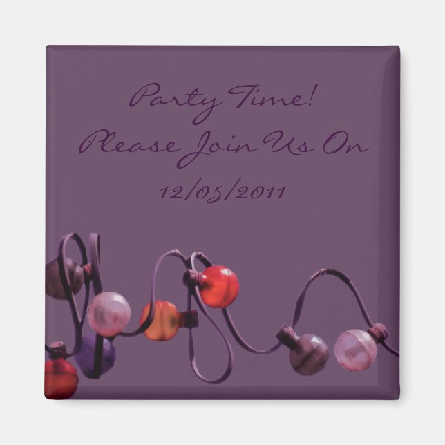 Aimant lumineux violet (Devant)