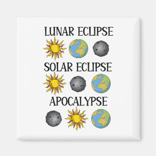 Aimant Lunaire Eclipse Solaire Eclipse Apocalypse Espace