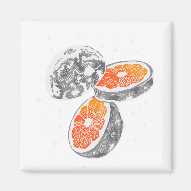 Aimant Lune orange (Devant)