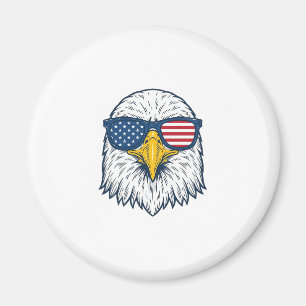 Aimant Lunettes de soleil aigle patriotique dessin vector