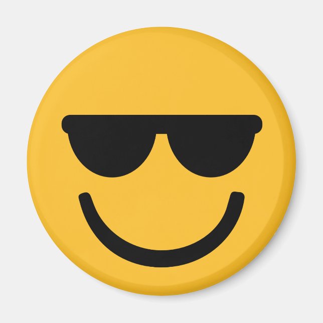 Aimant Lunettes de soleil cool (Devant)