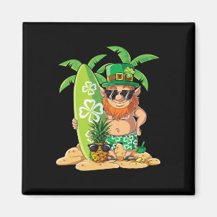 Aimant Lutin Hawaïen Surf Saint-Patrick Hawaï