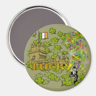 Aimant Lutins chanceux et son château irlandais