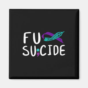 Aimant Lutte Contre Le Suicide Fu Ribbon Soyez Fort