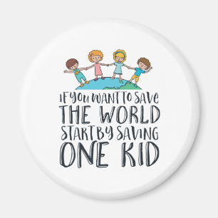 Aimant Lutter contre la maltraitance envers les enfants C