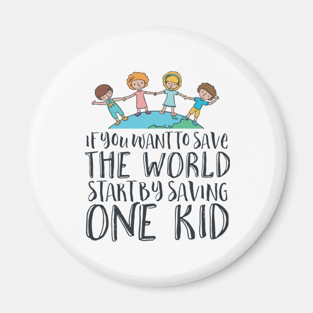 Aimant Lutter contre la maltraitance envers les enfants C (Devant)